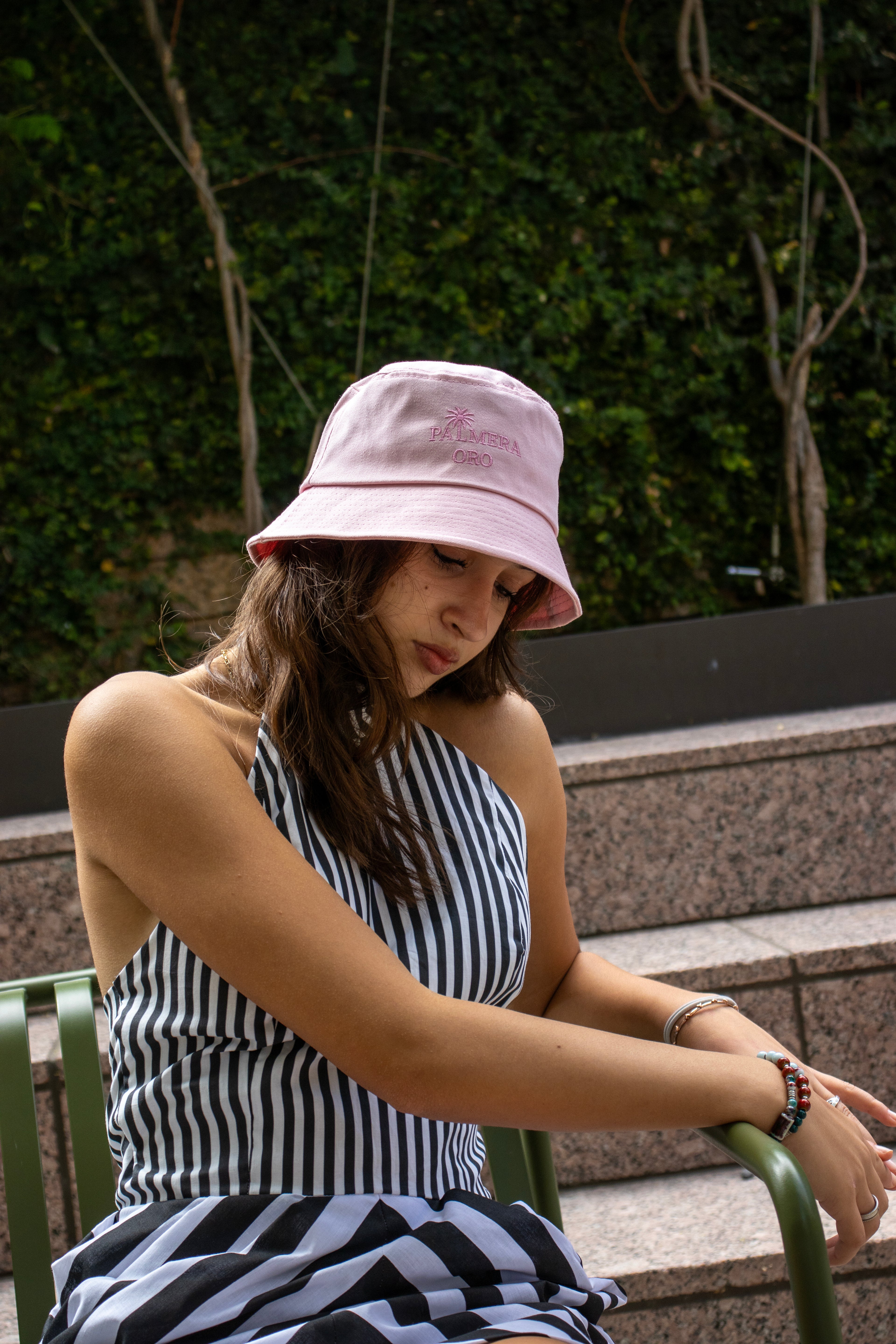 Pink 100% Cotton Bucket Hat